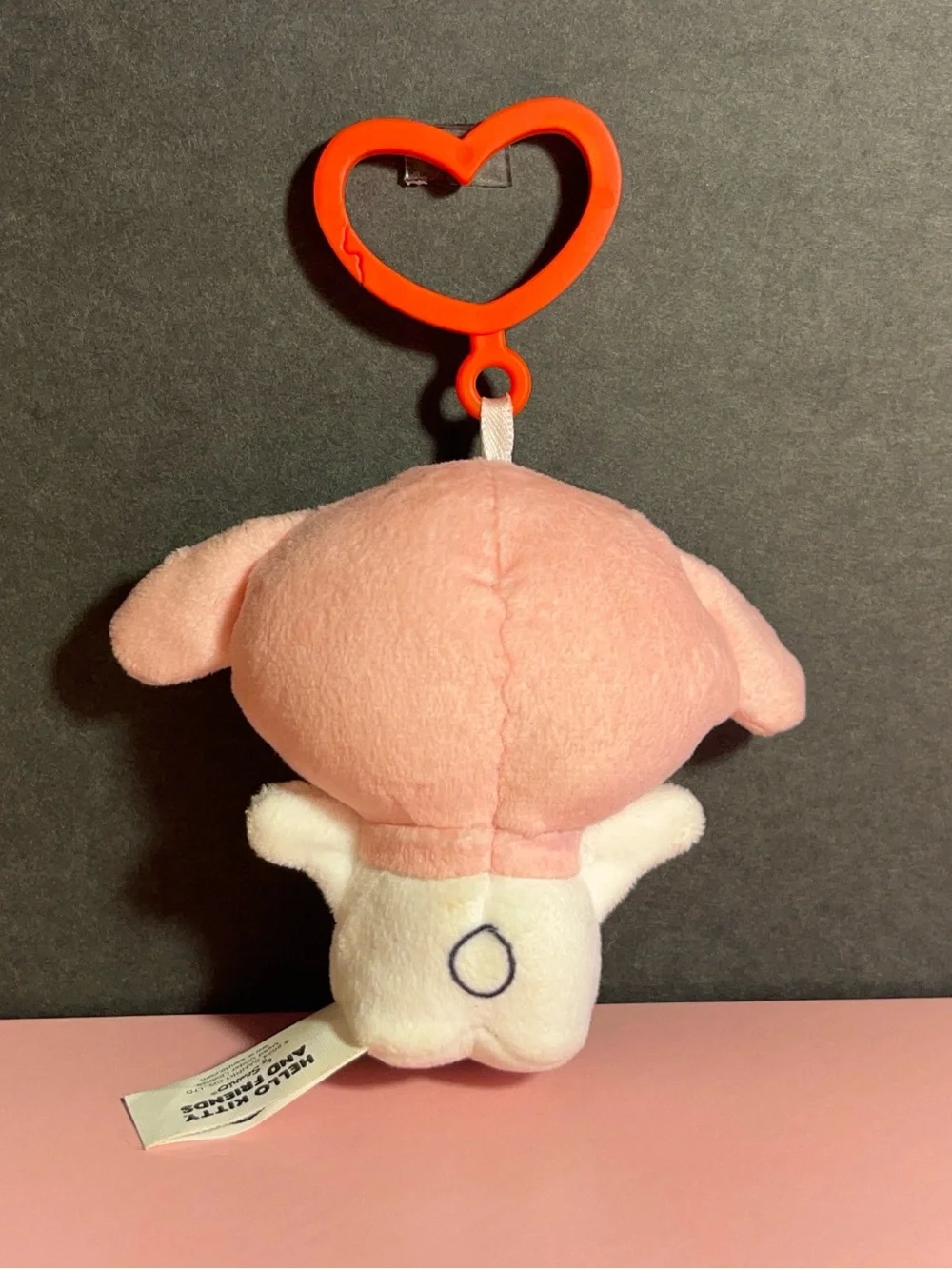 Sanrio Hello Kitty and Friends White and Pink Plush Tag Charm